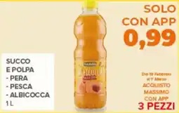 Todis Succo e polpa - pera - pesca - albicocca offerta