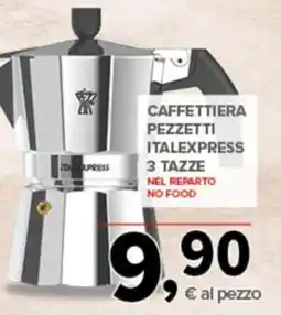 Todis Caffettiera pezzetti italexpress 3 tazze offerta