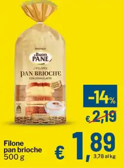 Qui Discount Filone pan brioche offerta