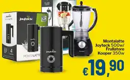Qui Discount Montalatte Joyteck 500w/ Frullatore Kooper 350w offerta