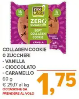 Todis Collagen cookie o zuccheri - vanilla cioccolato caramello offerta