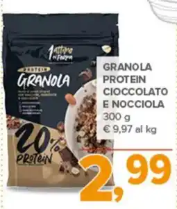 Todis Granola protein cioccolato e nocciola offerta