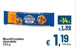 Qui Discount Biscotti cookies cioccolato offerta