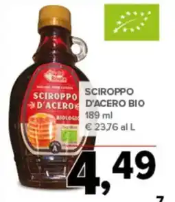 Todis Sciroppo d'acero d'acero bio offerta