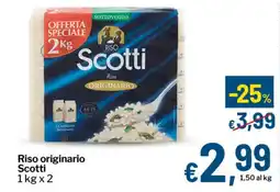 Qui Discount Riso originario Scotti offerta