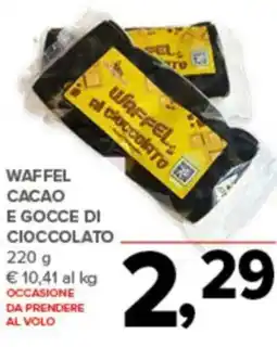 Todis Waffel cacao e gocce di cioccolato offerta