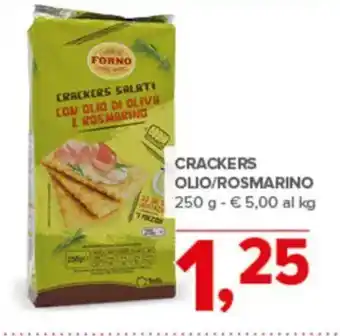 Crackers olio/rosmarino FORNO