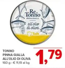 Todis Tonno pinna gialla all'olio di oliva Re Tonno offerta