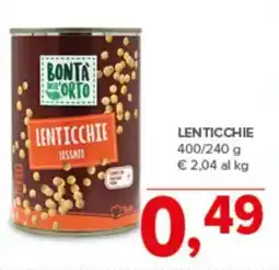 Todis Bonta dell orto lenticchie offerta