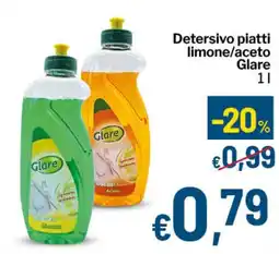 Qui Discount Detersivo piatti limone/aceto Glare offerta