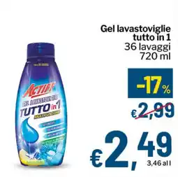Qui Discount ACTIFF Gel lavastoviglie tutto in 1 offerta