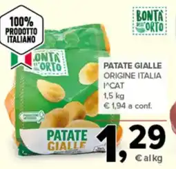 Todis Bonta dell orto patate gialle origine italia offerta