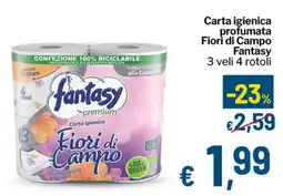 Qui Discount Carta igienica profumata Fiori di Campo Fantasy offerta