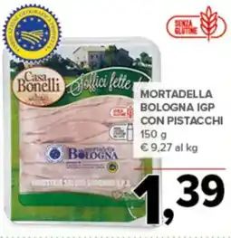 Todis Casa Bonelli mortadella bologna igp con pistacchi offerta