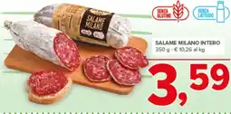 Todis Salame milano intero offerta