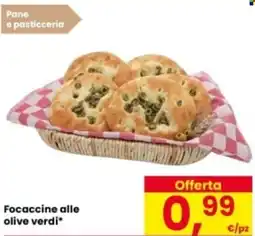 Eurospar Focaccine alle olive verdi offerta