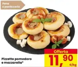 Eurospar Pizzette pomodoro e mozzarella offerta