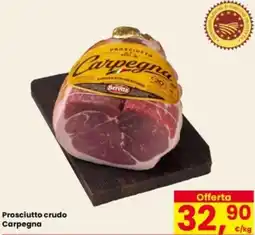 Eurospar Prosciutto crudo Carpegna offerta