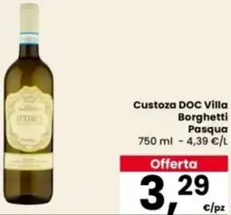 Eurospar Custoza DOC Villa Borghetti Pasqua offerta