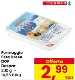 Eurospar Formaggio Feta Greca DOP Despar offerta