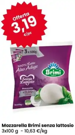 Eurospar Mozzarella Brimi senza lattosio offerta