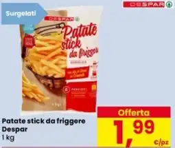 Eurospar Patate stick da friggere Despar offerta