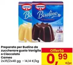 Eurospar Preparato per Budino da zuccherare gusto Vaniglia o Cioccolato Cameo offerta