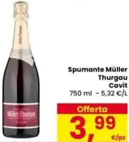Eurospar Spumante Müller Thurgau Cavit offerta