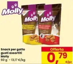 Eurospar Snack per gatto Molly offerta