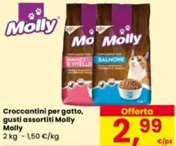 Eurospar Croccantini per gatto, Molly Molly offerta