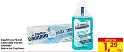 Eurospar Dentifricio Collutorio Pasta del Capitano offerta