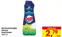 Eurospar Gel lavastoviglie limone Dual Power offerta