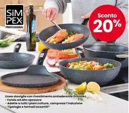 Eurospar Linea stoviglie con rivestimento antiaderente Granitec offerta