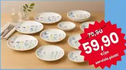 Eurospar Servizio per 6 posti tavola in porcellana offerta