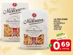 Extra Supermercati La molisana pasta di semola offerta