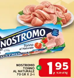 Extra Supermercati Nostromo tonno € al naturale offerta
