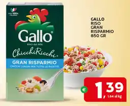 Extra Supermercati Gallo riso gran risparmio offerta