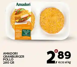 Extra Supermercati Amadori granburger pollo offerta