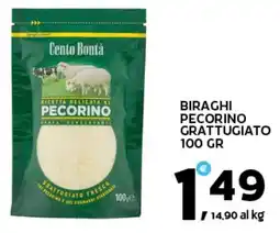 Extra Supermercati Biraghi pecorino grattugiato offerta