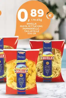Extra Supermercati Divella pasta fettuccine/ pappardelle / tagliatelle offerta