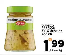 Extra Supermercati D'amico carciofi alla rustica offerta