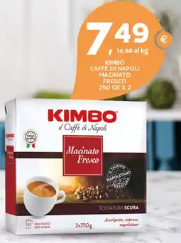 Extra Supermercati Kimbo caffè di napoli macinato fresco offerta