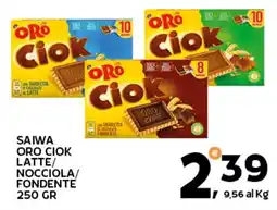 Extra Supermercati Saiwa oro ciok latte/ nocciola/ fondente offerta