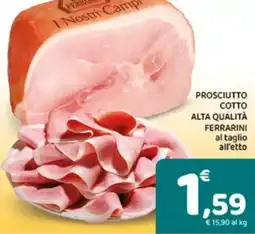 Conad Prosciutto cotto alta qualità ferrarini offerta