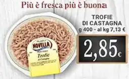 Doro Supermercati Novella trofie di castagna offerta