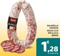 Conad Salamella romana dolce clai offerta