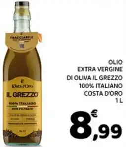 Conad Olio extra vergine di oliva il grezzo 100% italiano COSTA D'ORO offerta