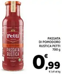 Conad Passata di pomodoro rustica PETTI offerta