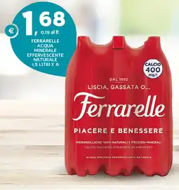 Extra Supermercati Ferrarelle acqua minerale effervescente naturale offerta