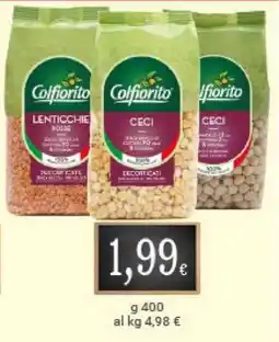 Doro Supermercati Colfiorito lenticchie, ceci offerta